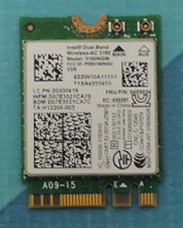 20200418 for Lenovo -  WLAN, Intel 3160 1X1AC+BT Pcie Ngff