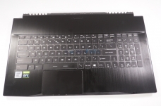 307-7F1C212-TF1 for MSI -  US Palmrest Keyboard Titanium Dark Gray