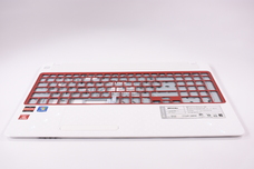 60.Y1BN2.001 for Gateway -  Palmrest Assembly With Touchpad White With Red Border