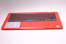 C7C8P for Dell -  Palmrest Touchpad & Red Keyboard