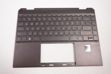 M22182-001 for Hp -  US Palmrest Keyboard  Nightfall Black