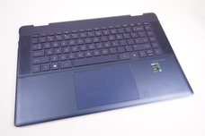 M83482-001 for Hp -  US Palmrest Keyboard Nocturne Blue