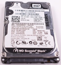 WD2500BEKT for Western Digital -  250GB Sata 2.5” Hard Drive